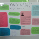 Plakat o lekturze Quo vadis