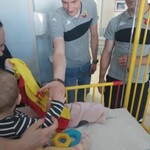 spotkanie z przedstawicielami klubu Jagielonii, piątka od fana.