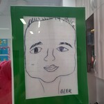 portret synka narysowany przez Mamę