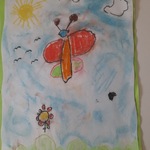 Czerwony motyl