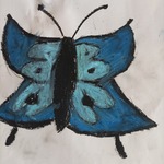 Niebieski motyl