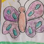 Pastelowy motyl