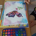 Tęczowy motyl