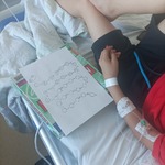 Chłopczyk wykonał kropkowe działania