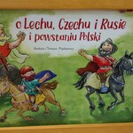 Karta tytułowa legendy „O Lechu, Czechu i Rusie i powstaniu polski”.