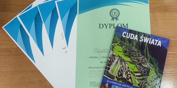Dyplomy nagrodzonych uczniów w konkursie „My nie palimy, to nie dla nas.”